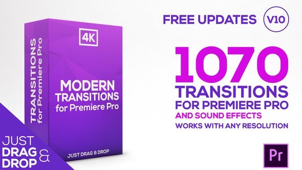 Videohive Modern Transitions For Premiere PRO V10