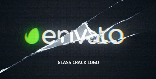 VIDEOHIVE GLASS CRACK LOGO