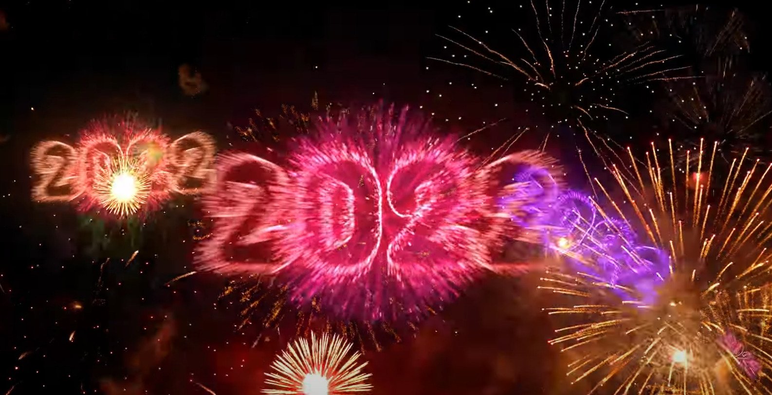 New Year’s footage 2022 fireworks