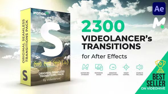 Videolancer’s Transitions Original Seamless Transitions Pack V9 18967340